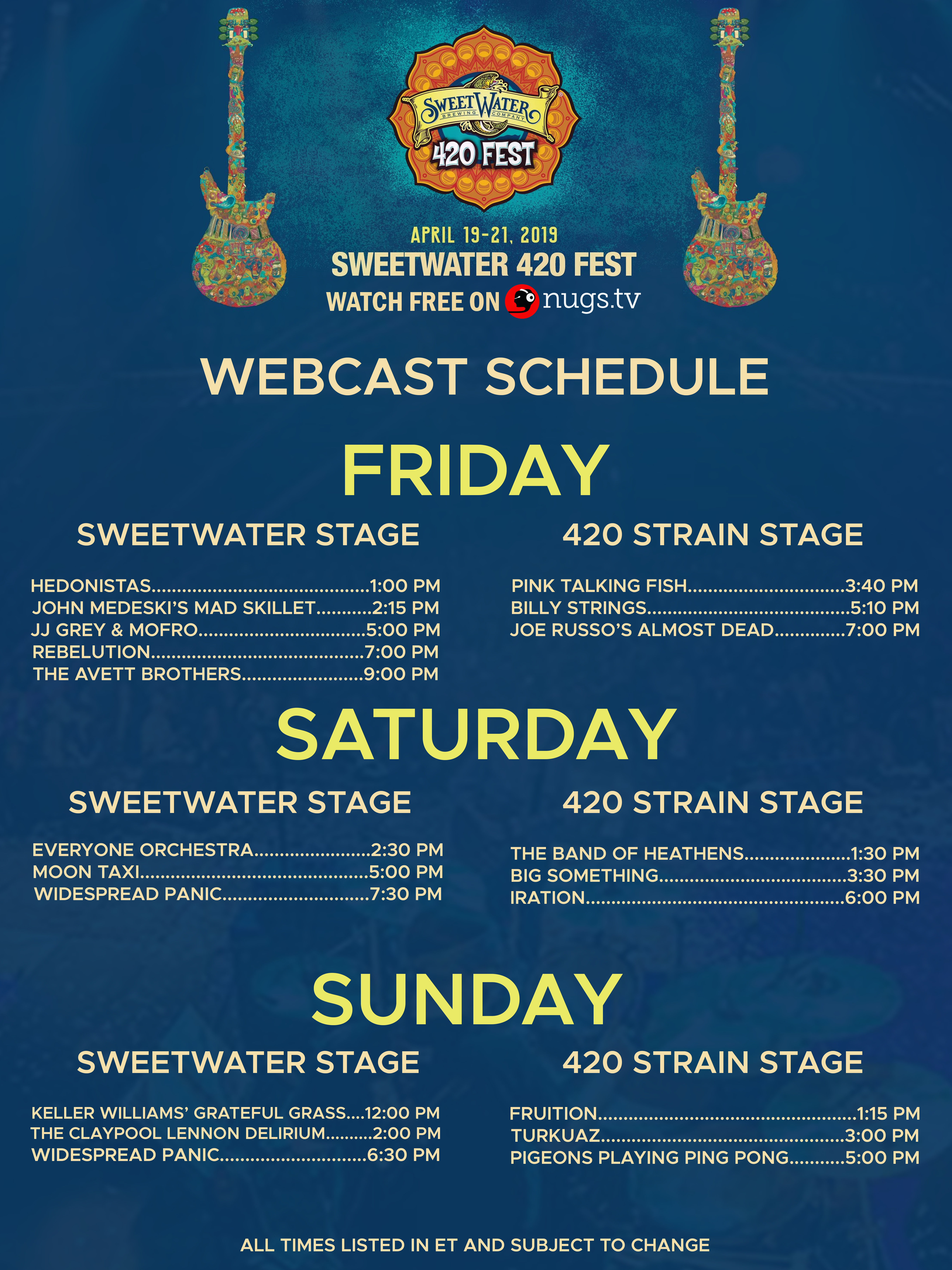 Watch SweetWater 420 Fest Live on nugs.tv